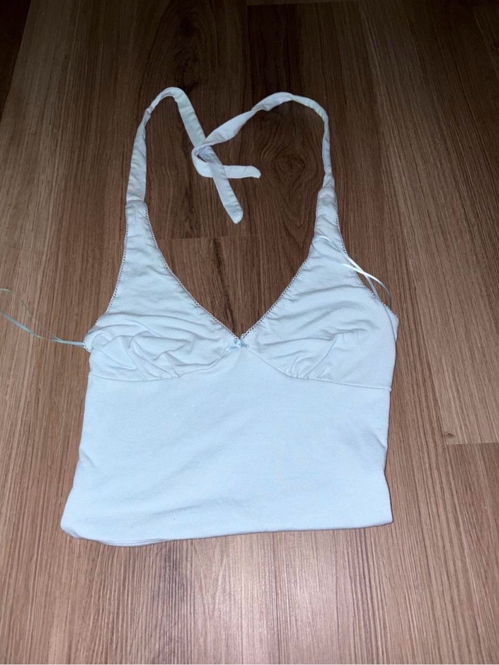 Classic Blue Halter Crop Top